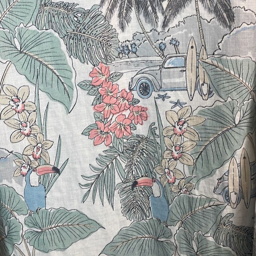 Artisan 100% Linen Tank Dress Size Medium - Picture 3 of 7